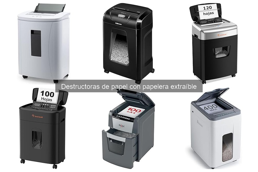 Dónde comprar destructoras de papel con papelera extraíble