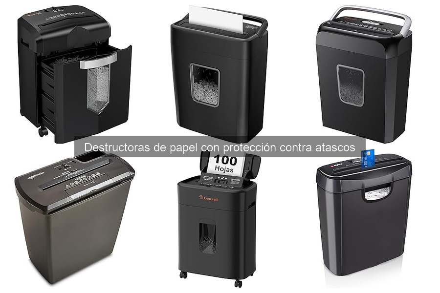 Dónde comprar destructoras de papel con protección contra atascos