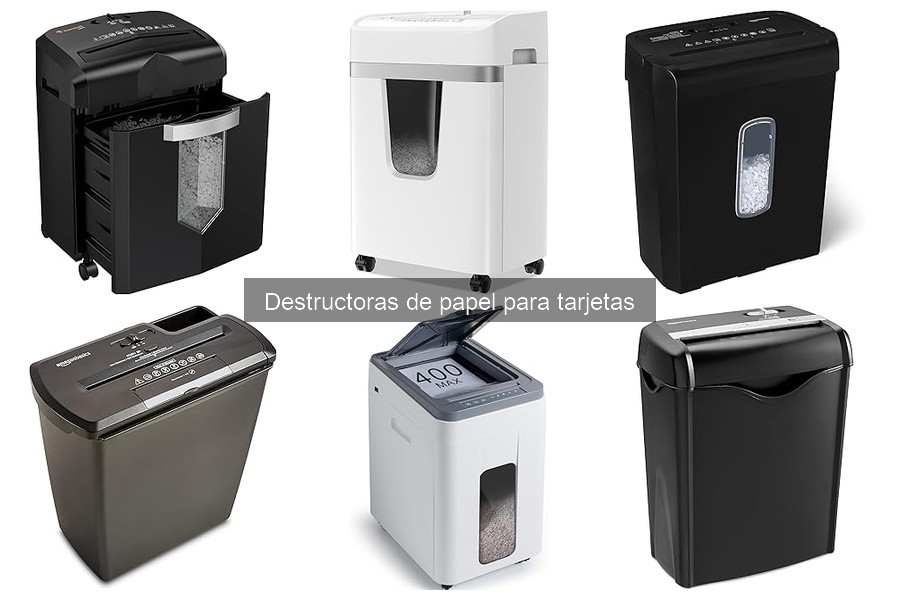 Dónde comprar destructoras de papel para tarjetas al mejor precio