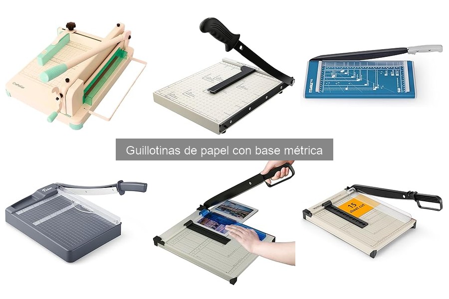 Dónde comprar guillotinas de papel con base métrica y precios