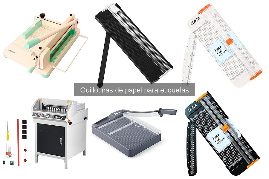 Dónde comprar guillotinas de papel para etiquetas: precios y tiendas