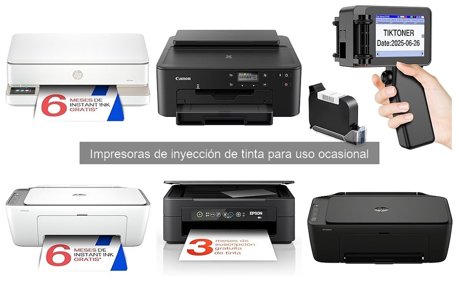 Dónde comprar impresoras de inyección de tinta para uso ocasional