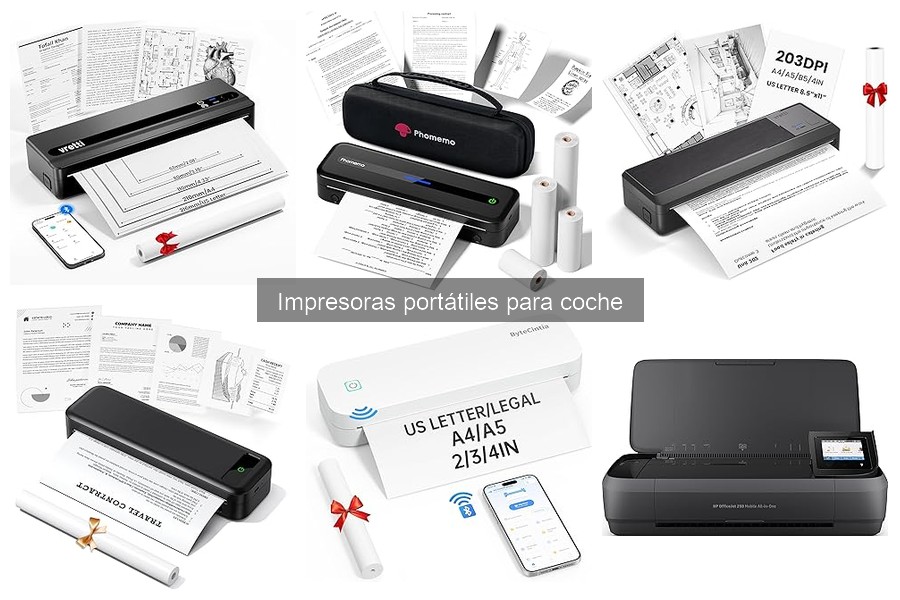 Dónde comprar impresoras portátiles para coche al mejor precio