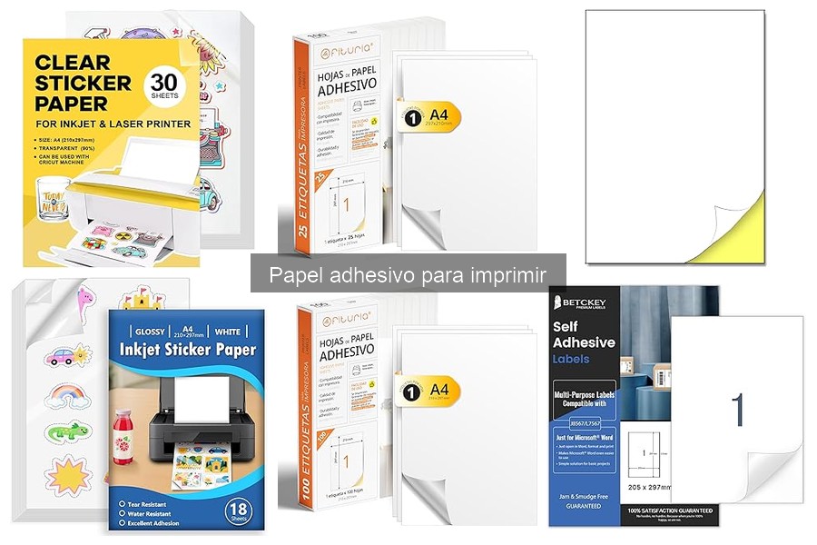 Dónde comprar papel adhesivo para imprimir: opciones y precios