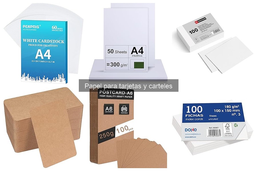Dónde comprar papel para tarjetas y carteles económicos