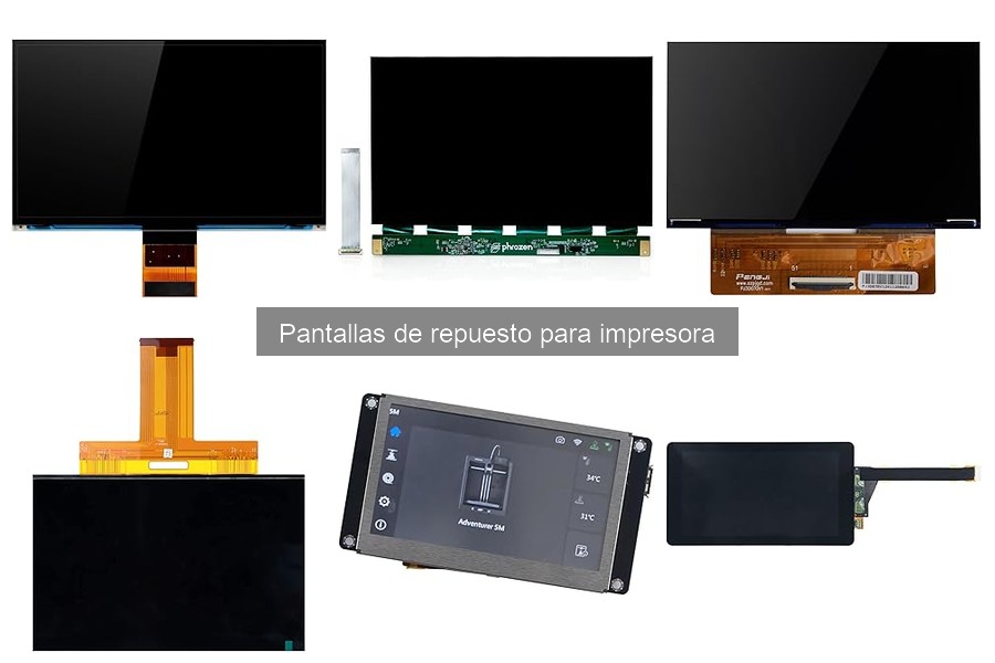 Errores al elegir pantallas de repuesto para impresoras