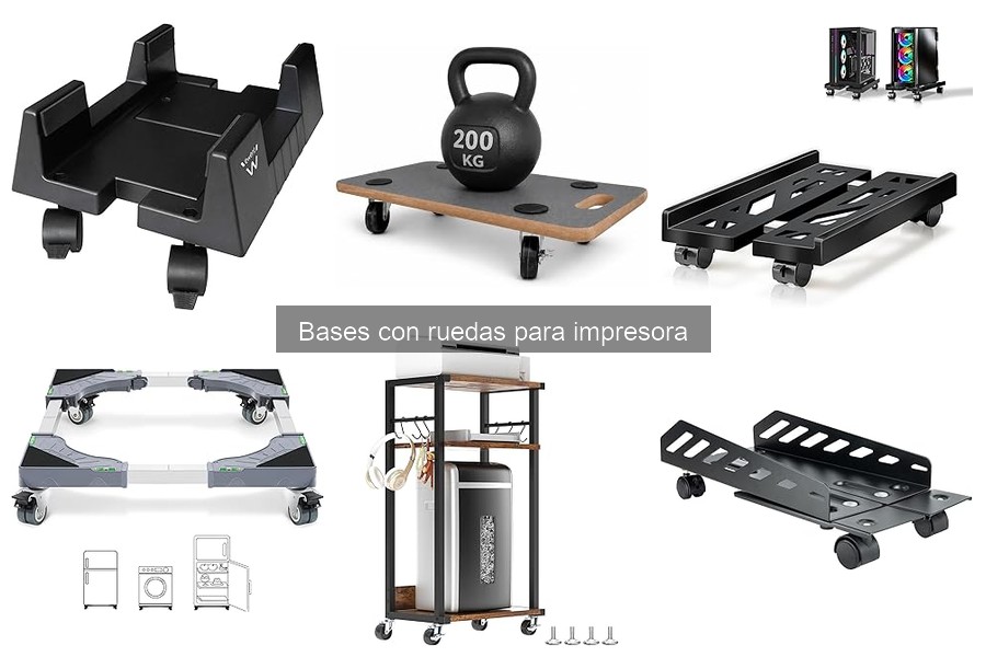 Errores al elegir una base con ruedas para impresora