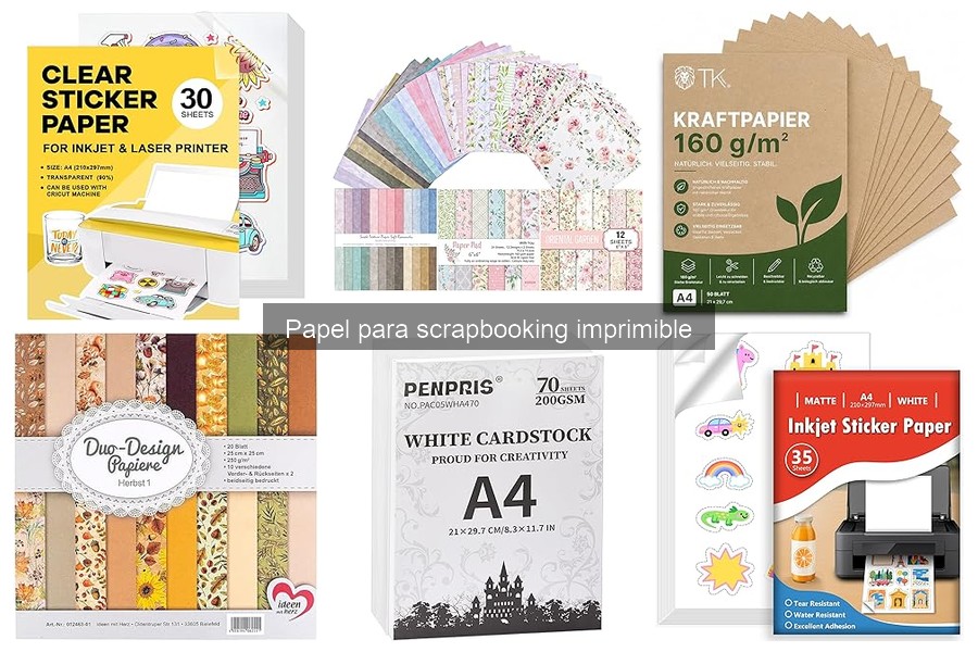 Errores comunes al elegir papel para scrapbooking imprimible