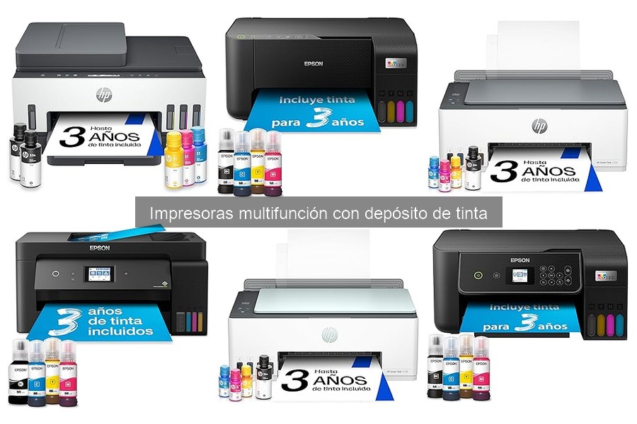 Errores comunes en impresoras multifunción con depósito de tinta