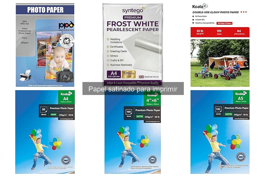 ¿Es el papel satinado ideal para imprimir documentos?
