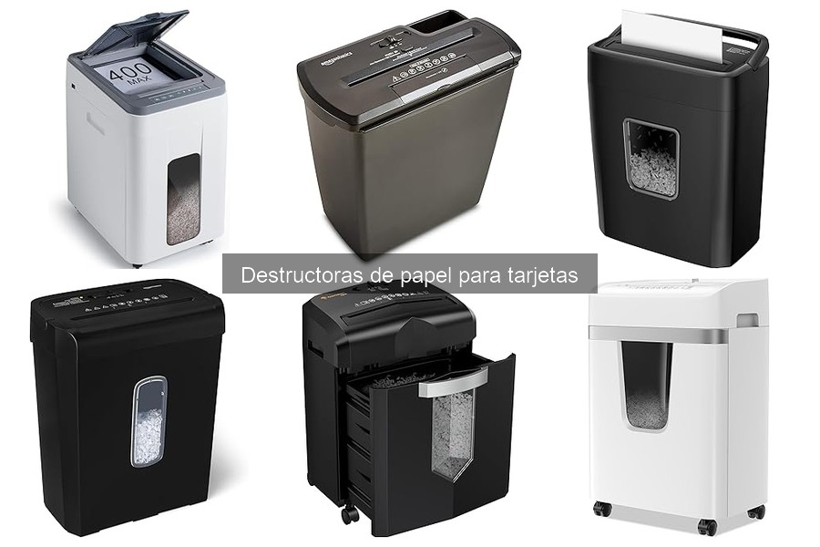 Guía de compra de destructoras de papel para tarjetas