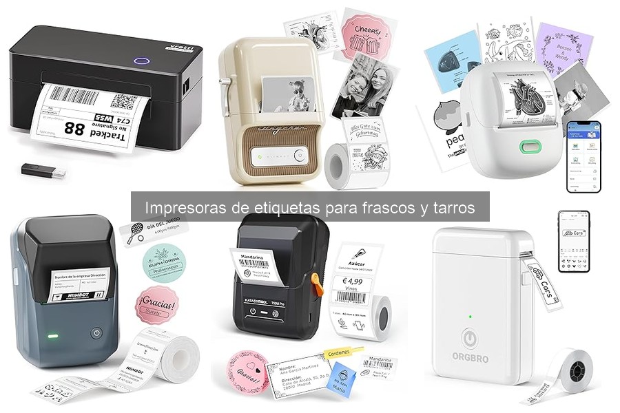 Guía de instalación de impresoras de etiquetas para frascos