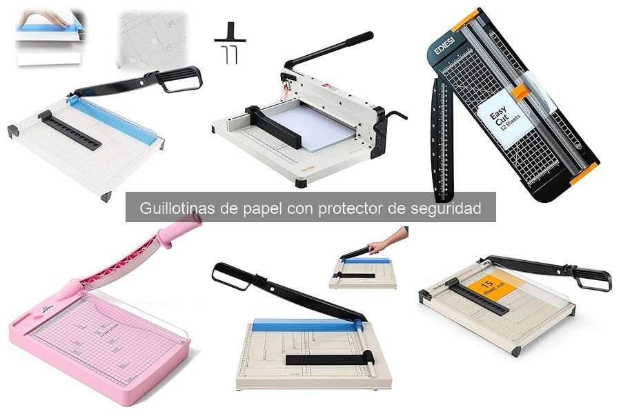 Guía de uso seguro para guillotinas de papel con protección