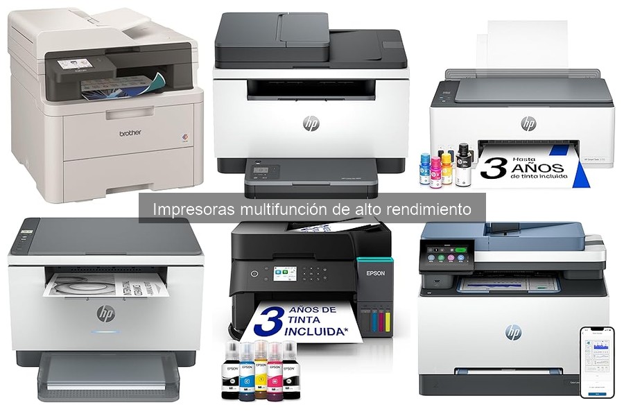 Guía para elegir la mejor impresora multifunción de alto rendimiento