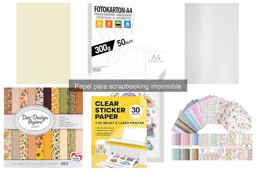 Ideas creativas para usar papel de scrapbooking imprimible