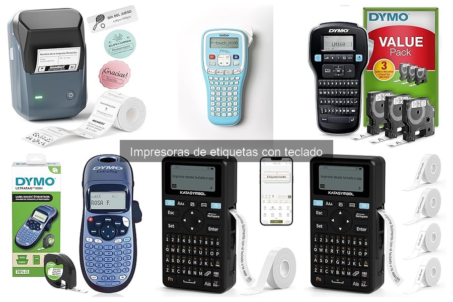 Instrucciones de instalación para impresoras de etiquetas con teclado