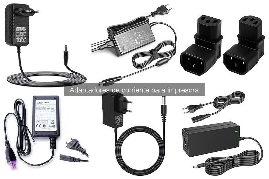 Mantenimiento de adaptadores de corriente para impresoras