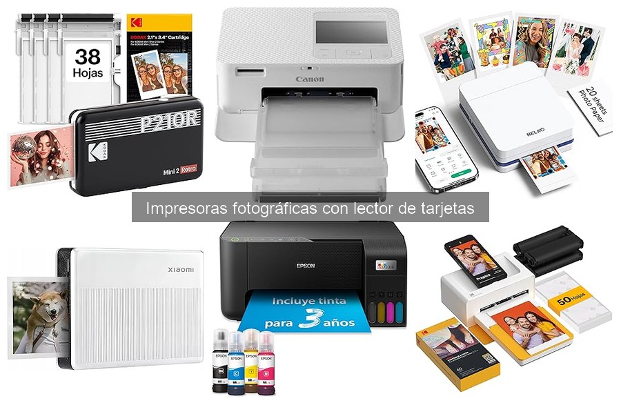 Mantenimiento de impresoras fotográficas con lector de tarjetas
