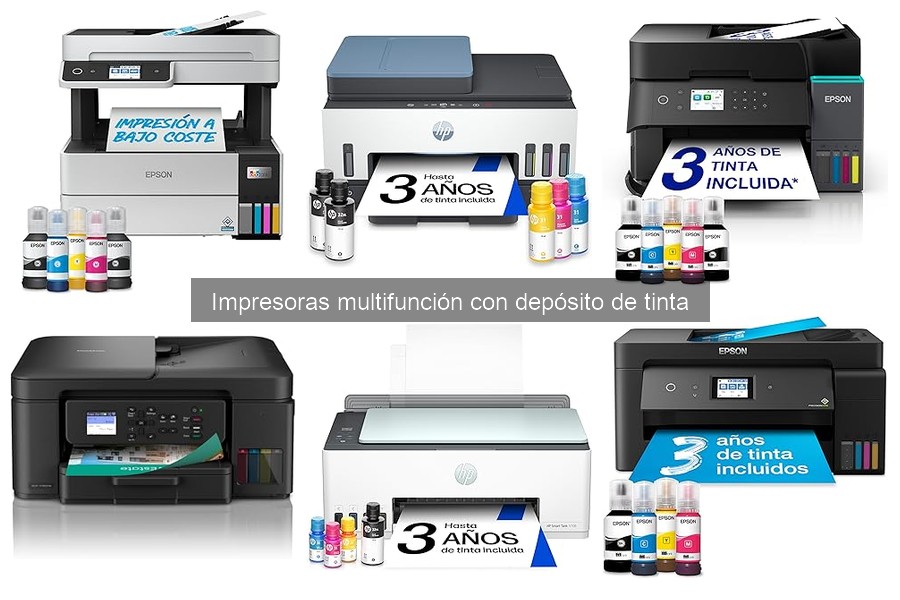 Mantenimiento de impresoras multifunción con depósito de tinta