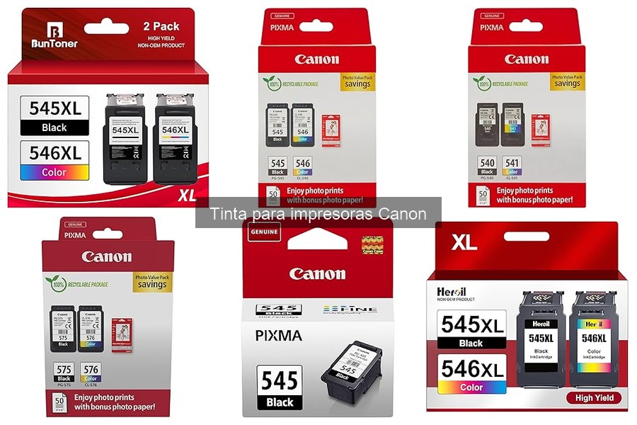 Mejores cartuchos de tinta para impresoras Canon en 2023
