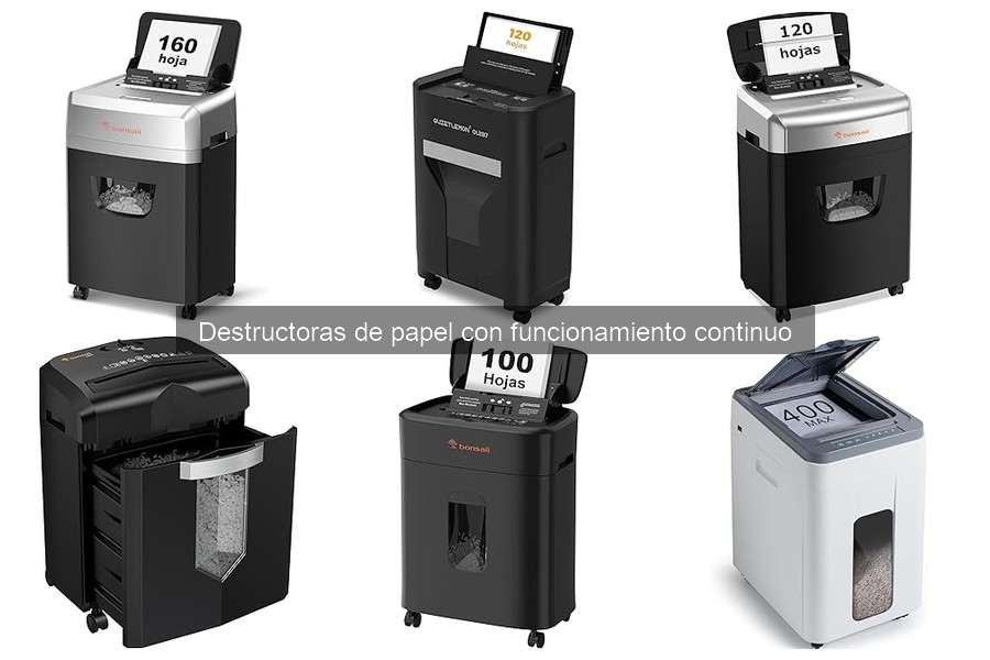 Mejores Destructoras de Papel Continuas: Comparativa de Marcas