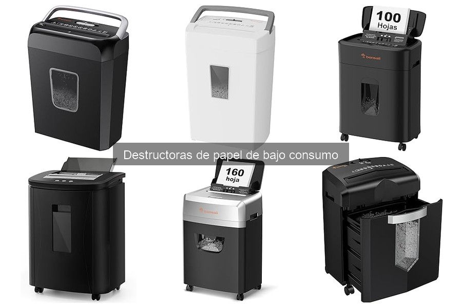 Mejores destructoras de papel de bajo consumo para oficinas pequeñas