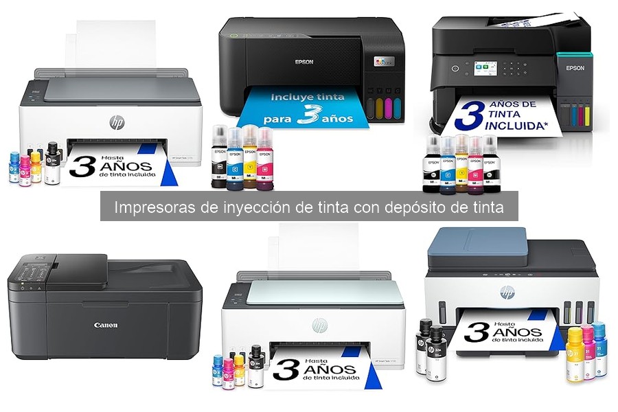 Mejores impresoras de inyección de tinta con depósito para hogar