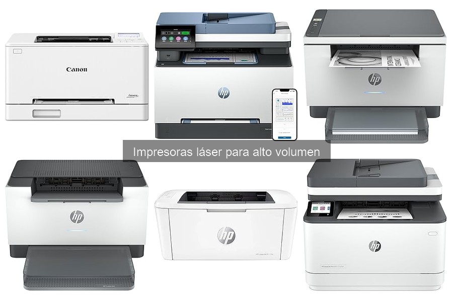 Mejores impresoras láser para alto volumen en oficinas