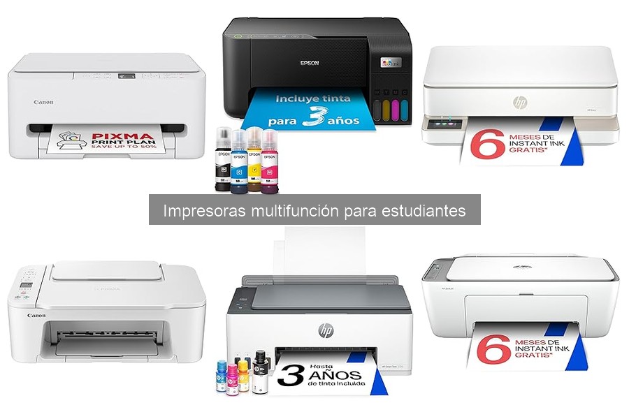 Mejores impresoras multifuncionales para estudiantes bajo 100 euros