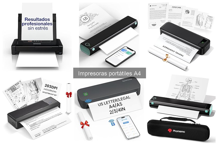 Mejores impresoras portátiles A4 para impresión fotográfica