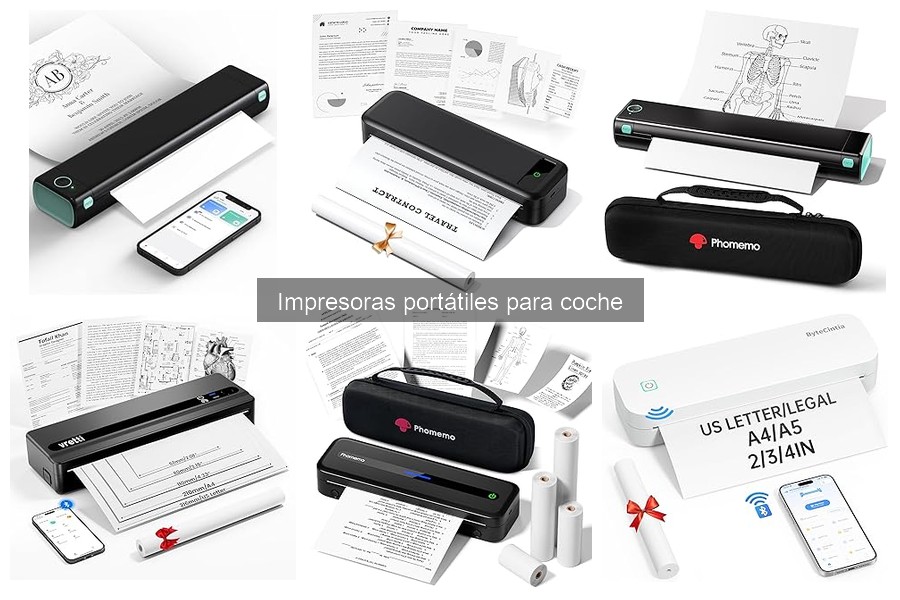Mejores impresoras portátiles para coche en 2023