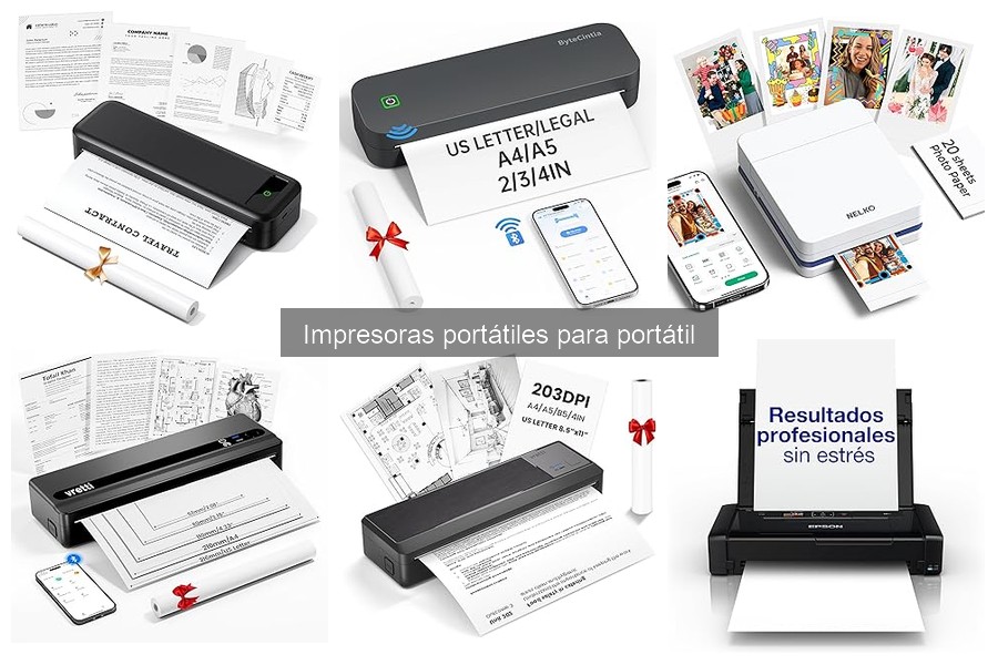 Mejores impresoras portátiles para estudiantes: comparativa 2023