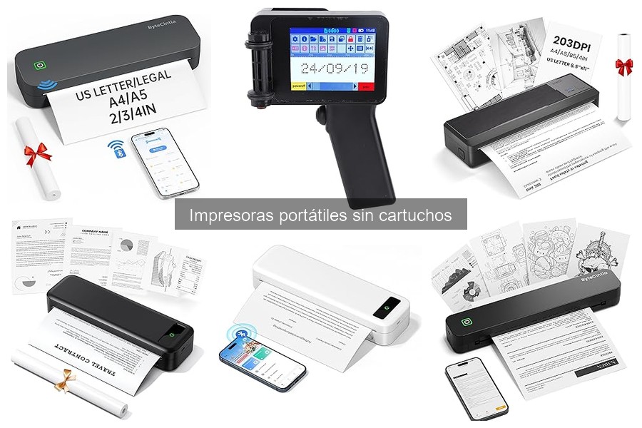 Mejores impresoras portátiles sin cartuchos para viajeros