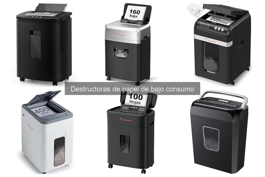 Mejores marcas de destructoras de papel de bajo consumo