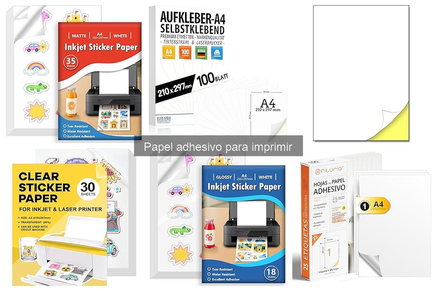 Mejores marcas de papel adhesivo para imprimir en casa