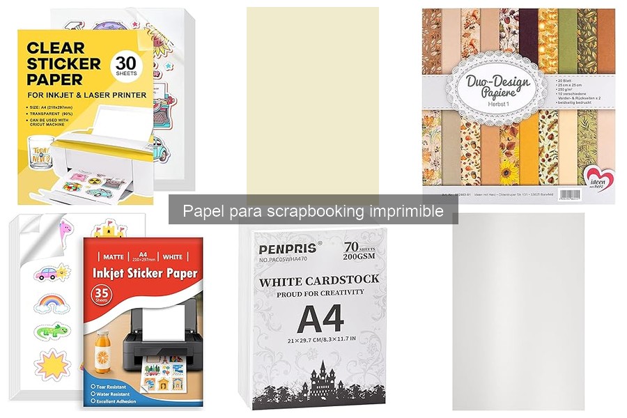 Mejores Marcas de Papel para Scrapbooking Imprimible