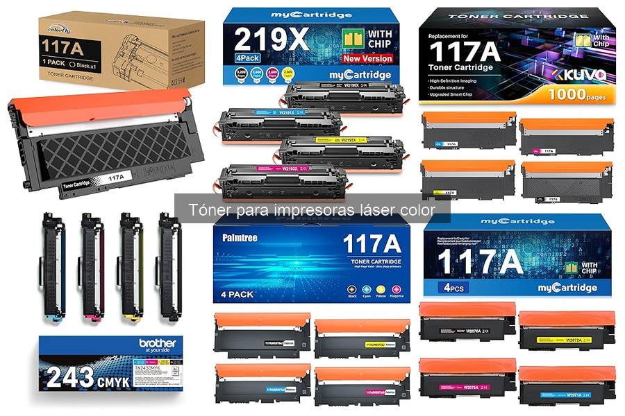 Mejores ofertas y precios de tóners para impresoras láser color