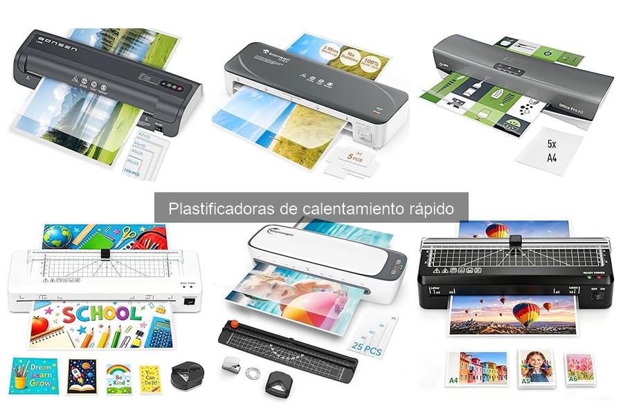 Mejores plastificadoras de calentamiento rápido para oficina