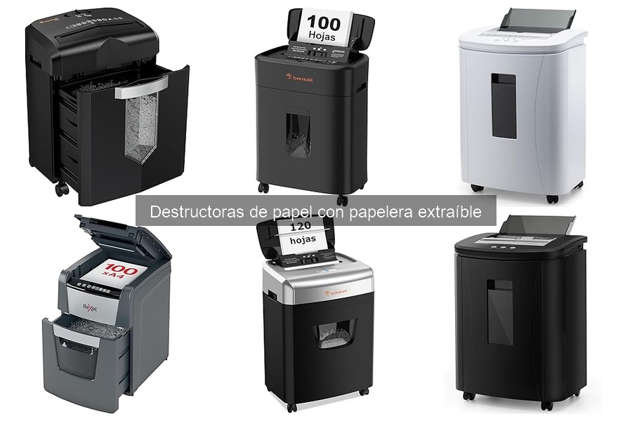 Opiniones sobre destructoras de papel con papelera extraíble