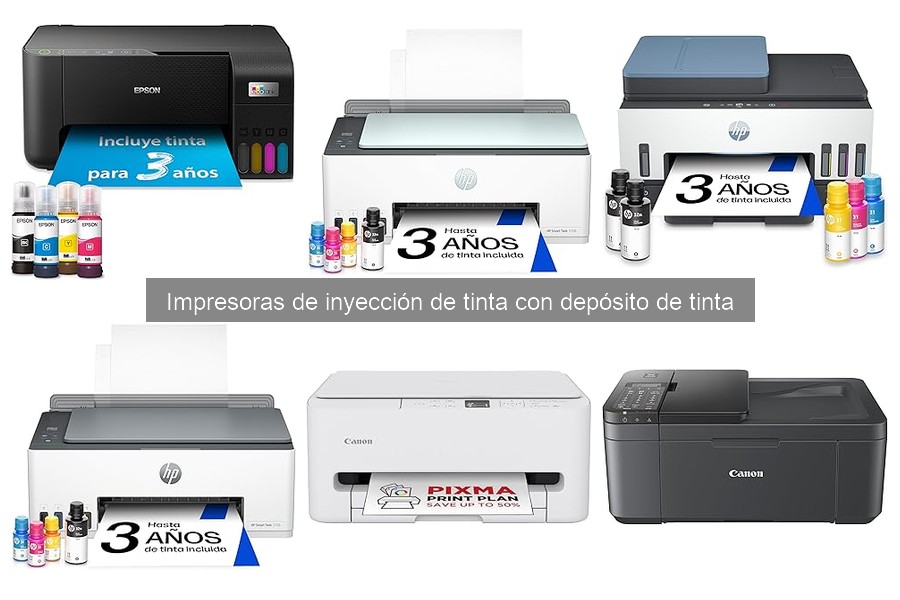 Opiniones sobre impresoras de inyección de tinta con depósito