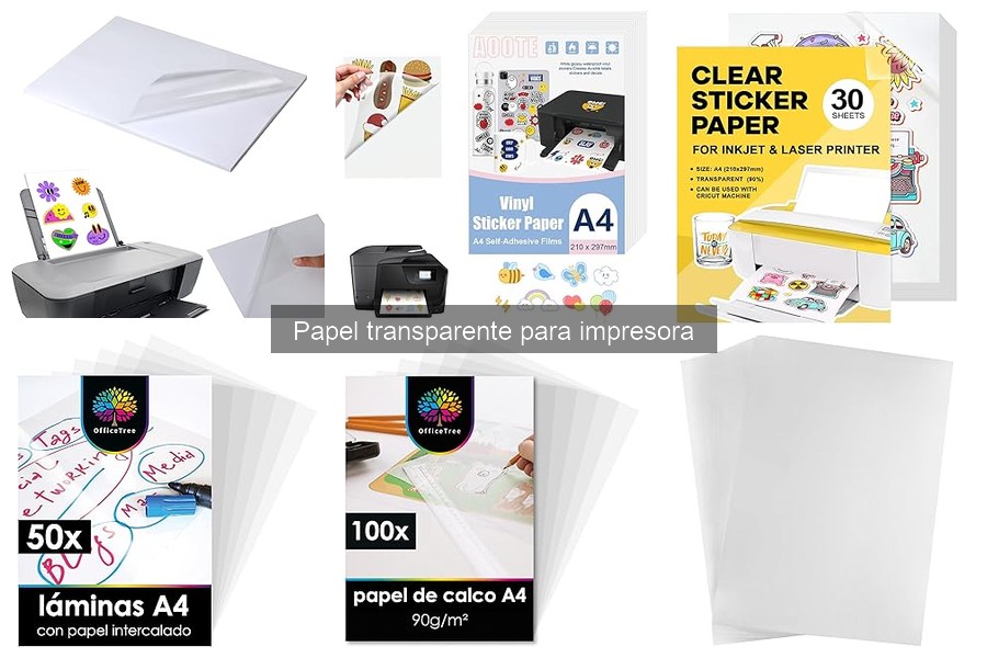 Opiniones sobre papel transparente para impresora A4