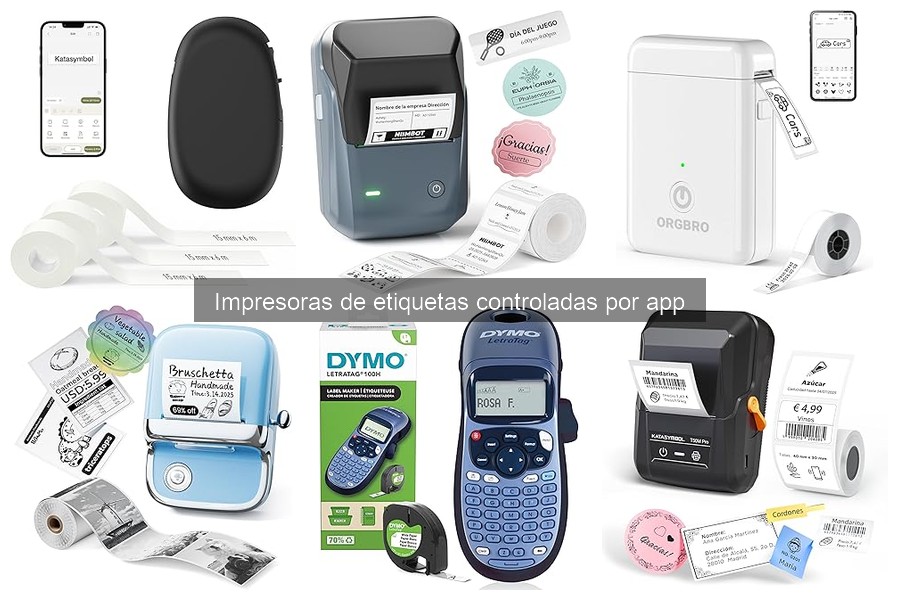 Precio promedio de impresoras de etiquetas controladas por app