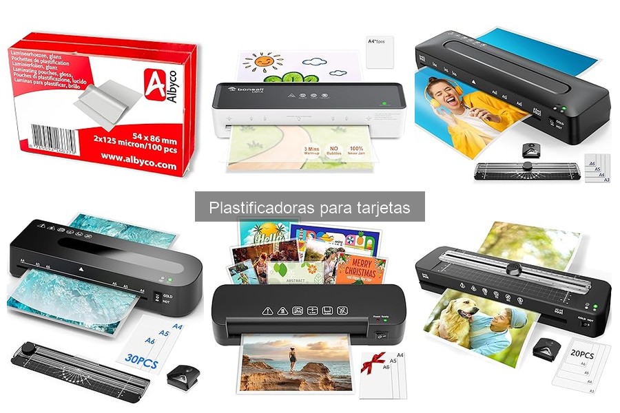 Precio promedio de plastificadoras para tarjetas en 2023