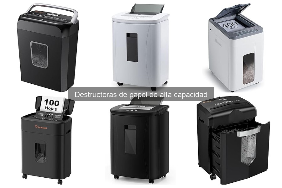 Precios de Destructoras de Papel de Alta Capacidad en 2023
