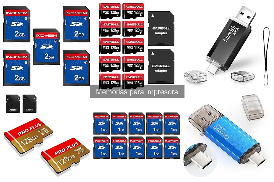 Precios de memorias para impresoras y dónde comprarlas