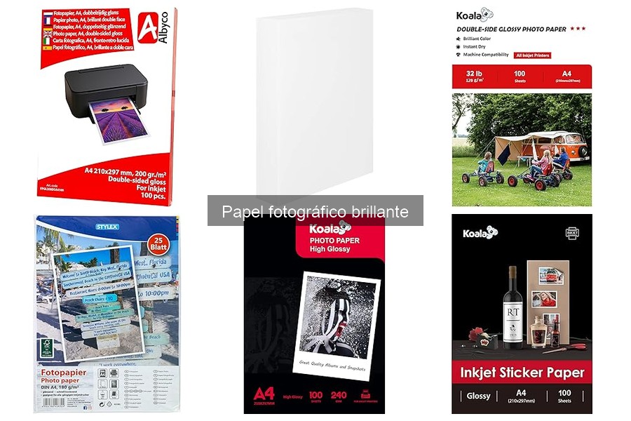 Precios de papel fotográfico brillante: Mejores ofertas