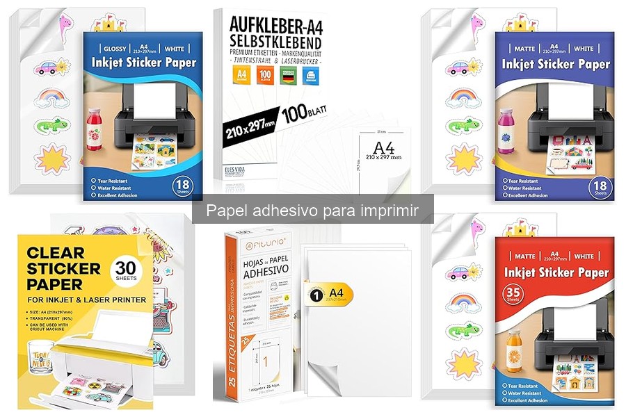 Precios del papel adhesivo para imprimir: opciones y comparativas