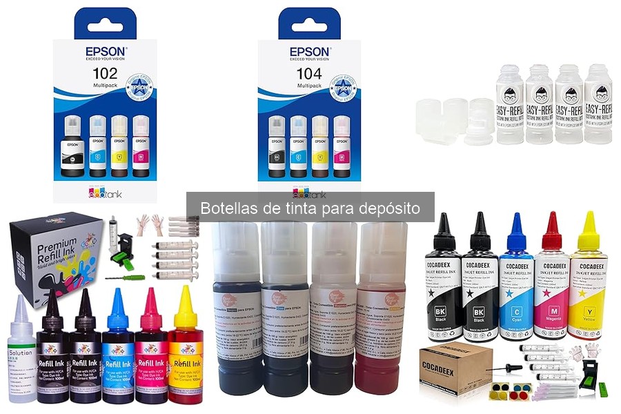Problemas comunes con botellas de tinta para depósito y soluciones