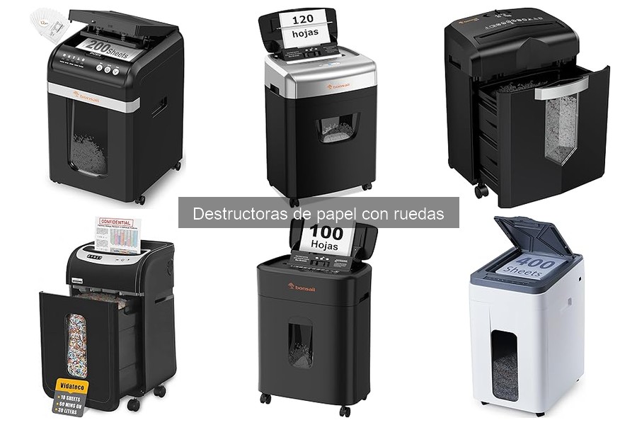 Problemas comunes con destructoras de papel con ruedas y soluciones