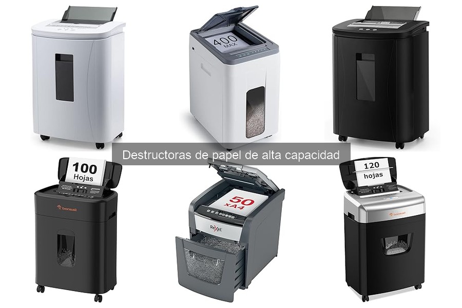 Problemas comunes con destructoras de papel de alta capacidad